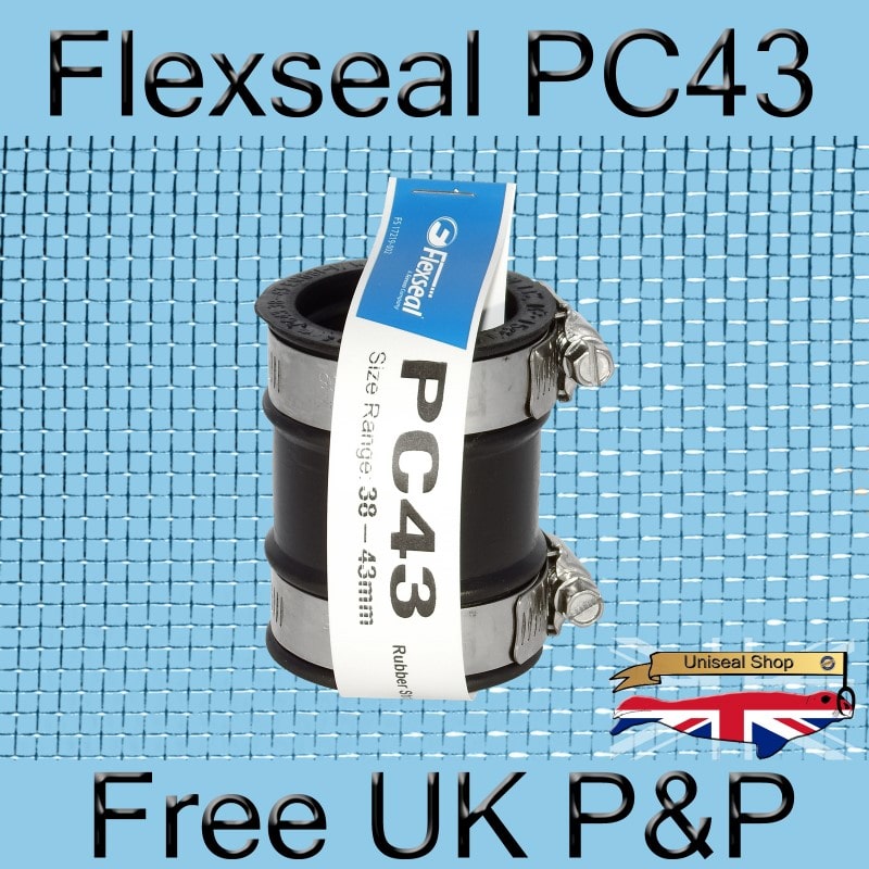 Magnify Flexseal PC43 Plumbing Connector photo Flexseal_Plumbing_Coupling_PC43_02_800.jpg