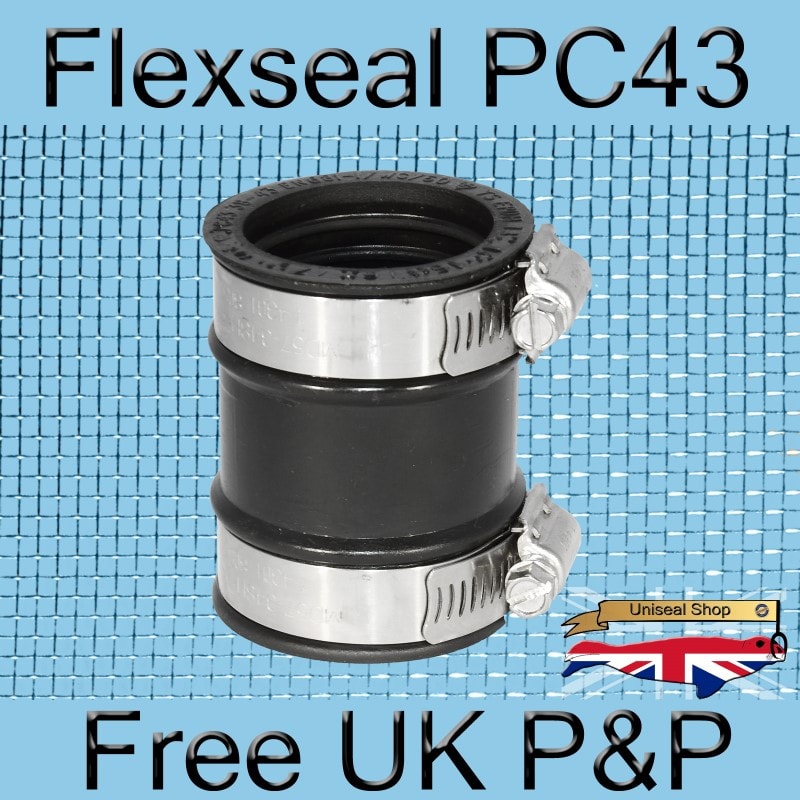 Magnify Flexseal PC43 Plumbing Connector photo Flexseal_Plumbing_Coupling_PC43_03_800.jpg