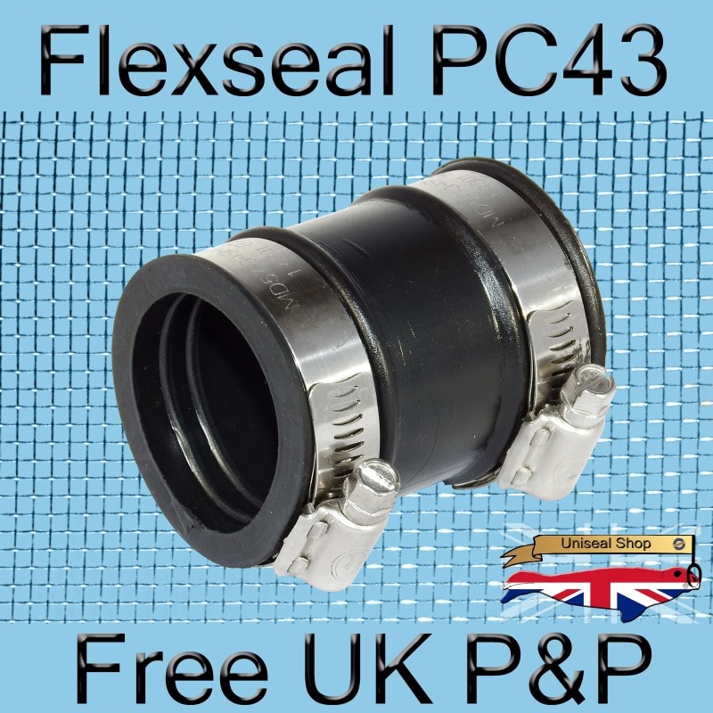 Magnify Flexseal PC43 Plumbing Connector photo Flexseal_Plumbing_Coupling_PC43_04_800.jpg