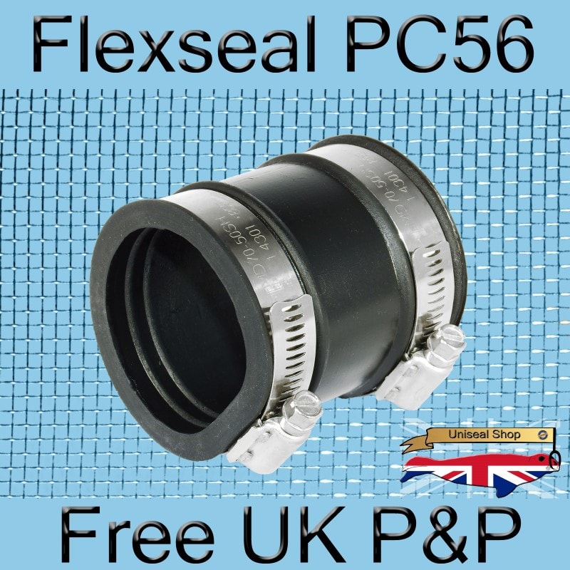 Magnify Flexseal PC56 Plumbing Connector photo Flexseal_Plumbing_Coupling_PC56_03_800.jpg
