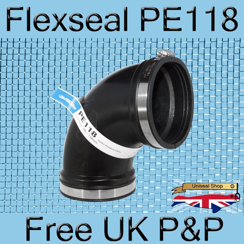 Magnify Flexseal PE118 Elbow Connector photo Flexseal_Plumbing_Elbow_PE118_01_800.jpg
