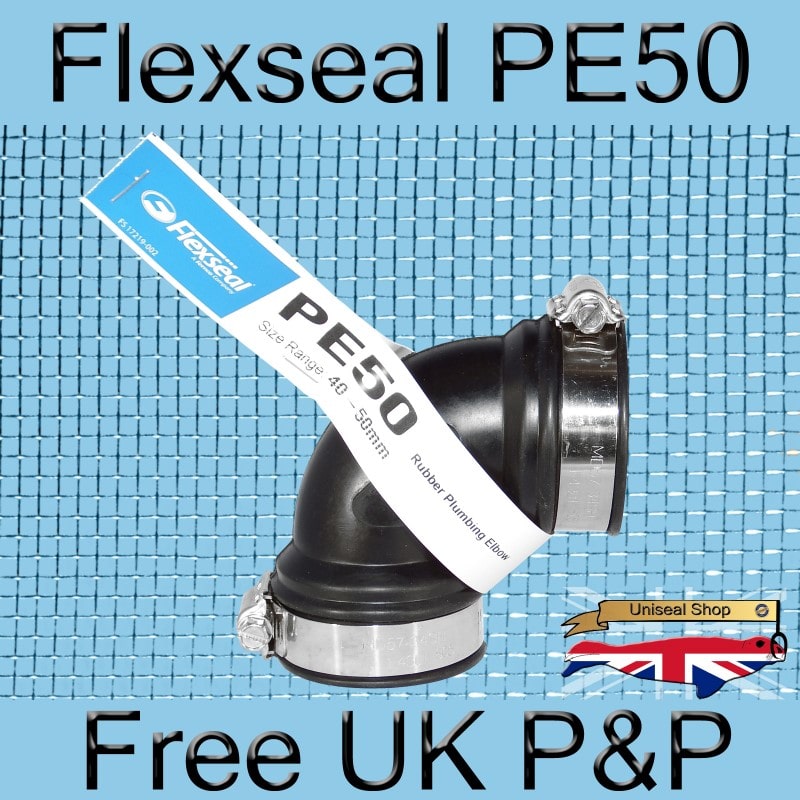 Magnify Flexseal PE50 Elbow Connector photo Flexseal_Plumbing_Elbow_PE50_02_800.jpg