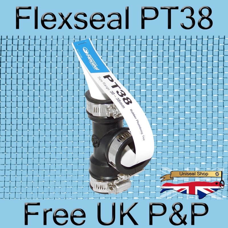 Magnify Flexseal PT38 Plumbing Tee photo Flexseal_Plumbing_Tee_PT38_04_800.jpg