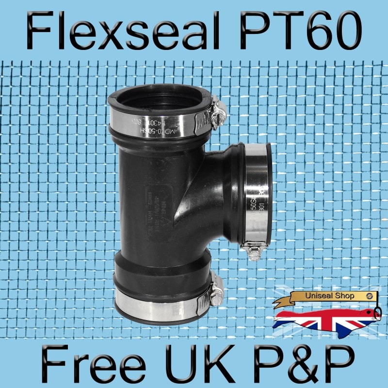 Magnify Flexseal PT60 Plumbing Tee  photo Flexseal_Plumbing_Tee_PT60_04_800.jpg